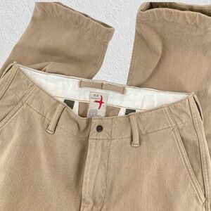 Relwen Moleskin Chino Pants Men 32 Camel Workwear Heritage Military Inspired